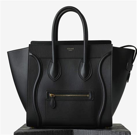 celine luggage phantom square bag black|Celine shoulder luggage tote price.